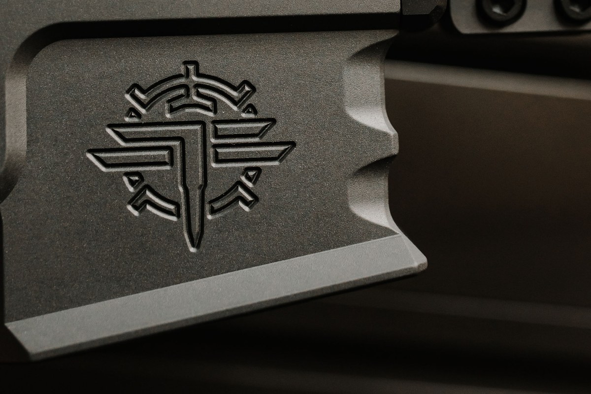 T1T logo machined into the billet lower receiver magwell